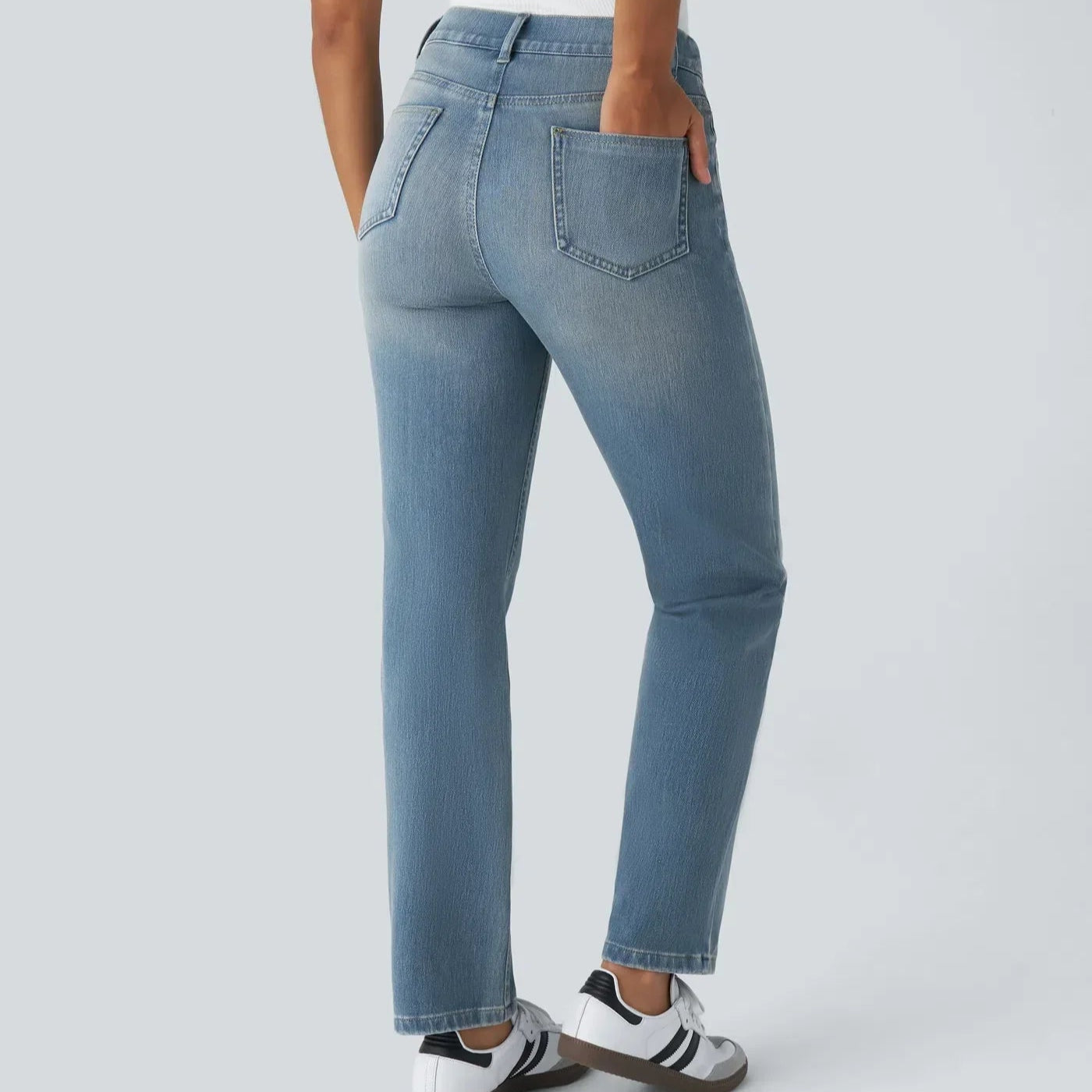 Damen - Elastische Hose - Dehnbarem Material - Ideal für den Alltag - Komfortabel und vielseitig