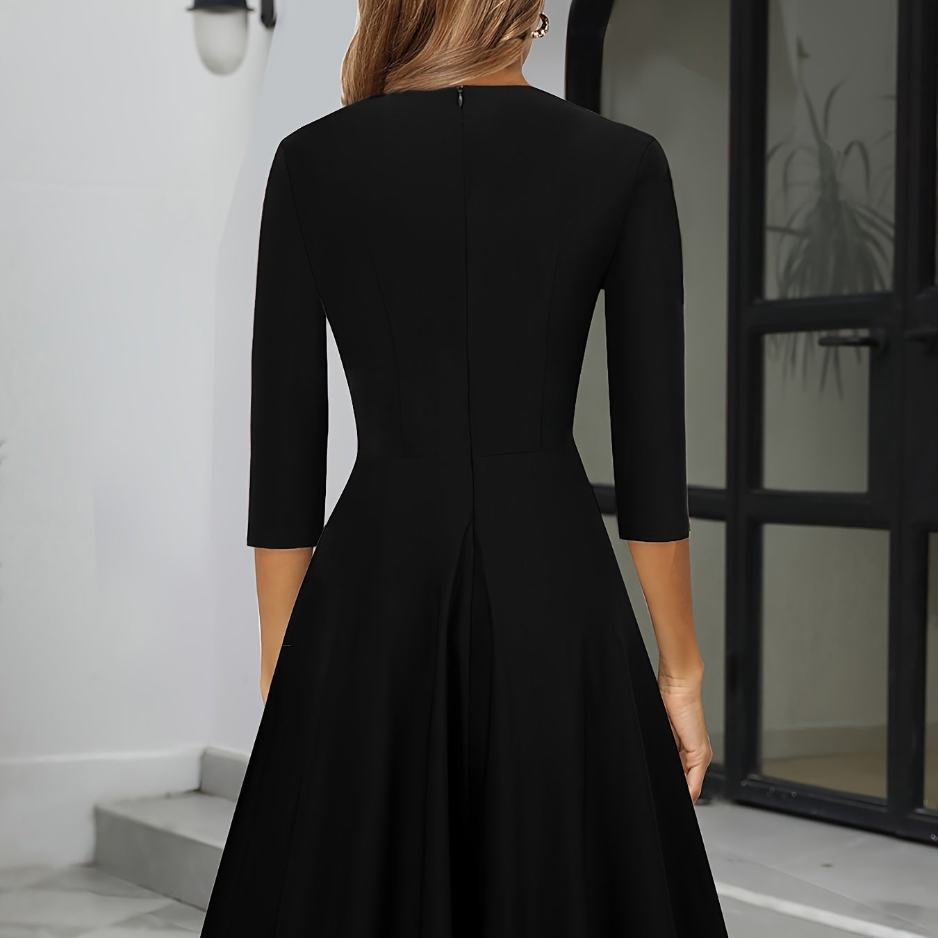 Damen - Midi Abendkleid - Hochwertiges Material - Stilvolles Design für besondere Anlässe