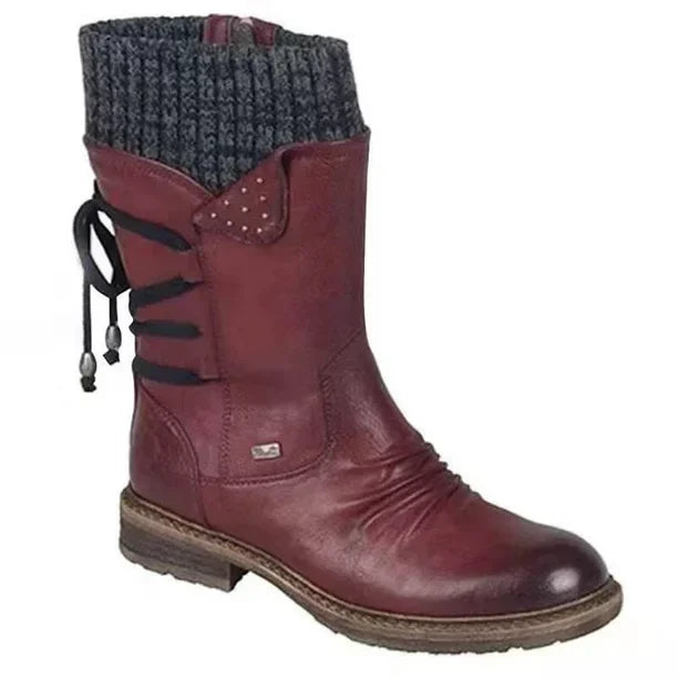 Damen - Winterstiefeletten - Schnürung - Stylisch & Warm - Perfekt für jeden Anlass