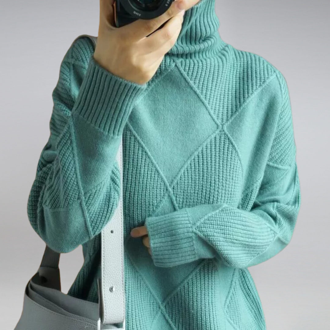 Damen - Strickpullover - Weiches und warmes Material - Rippenstruktur - Perfekt für die Wintermode