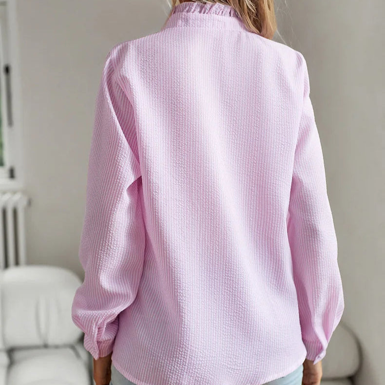 Damen - Elegante Bluse - Hochwertigem atmungsaktivem gewebe - Ideal für jeden Anlass