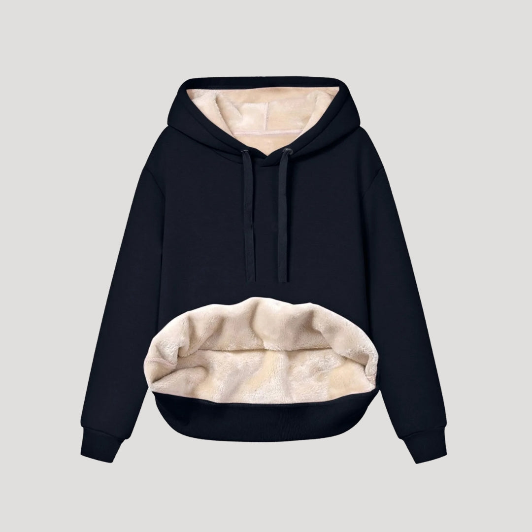 Damen - Übergroß Winter Kapuzenpulli - Fleece Gefüttert - Kängurutasche - Perfekt für kalte Tage