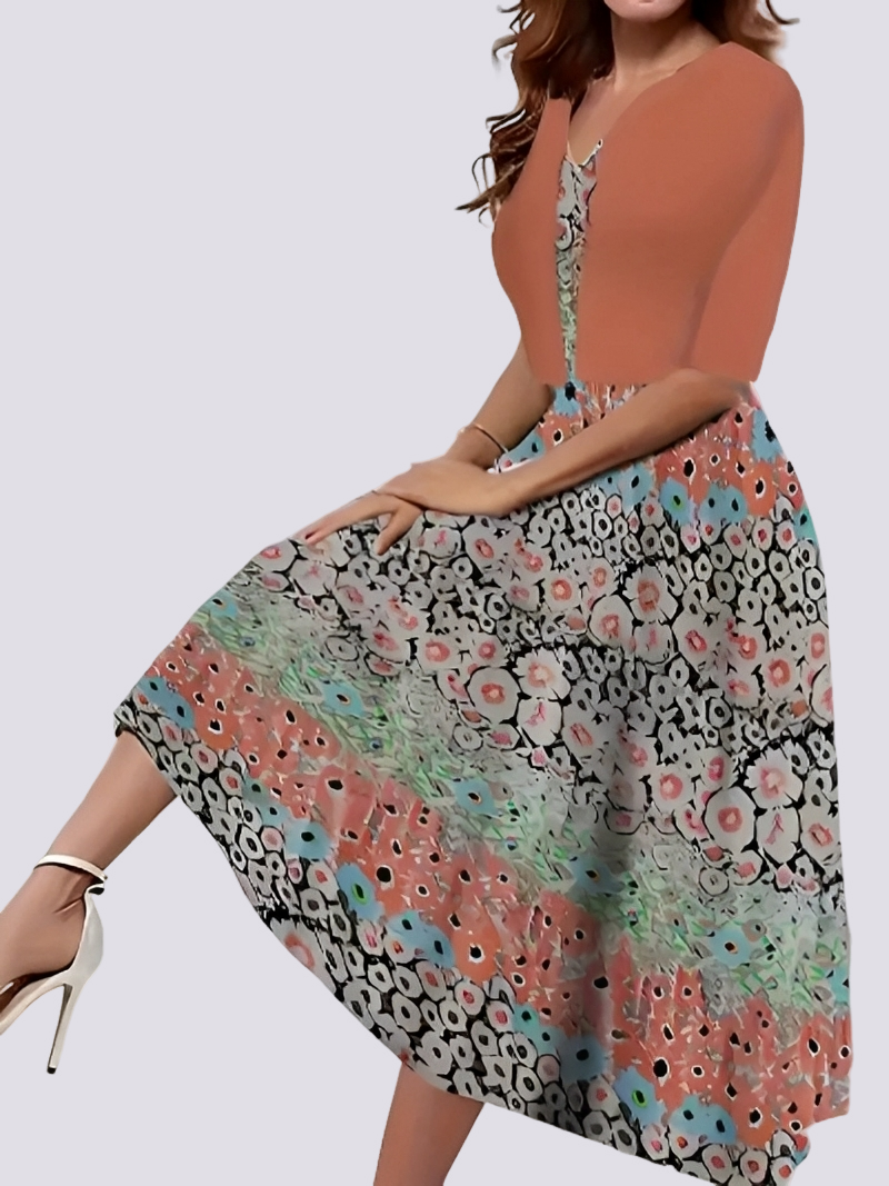 Jessica - Modisches zweiteiliges Set mit langem Kleid für Damen