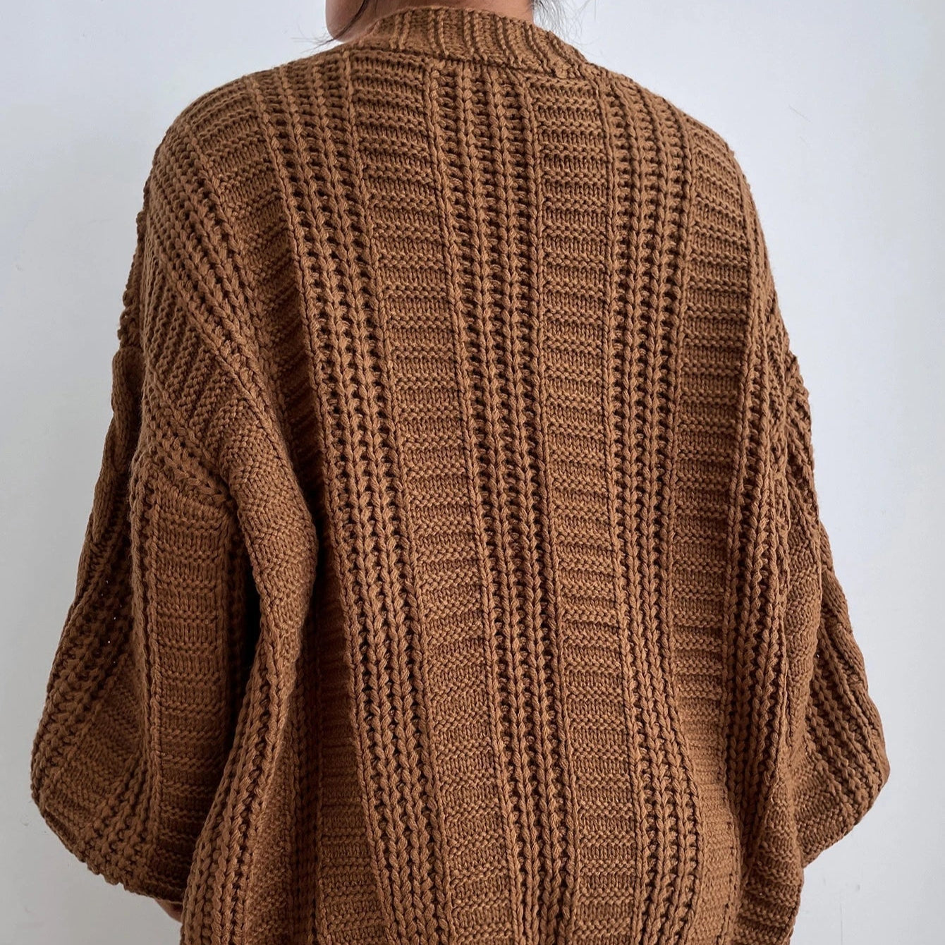Damen - Strickjacke - Zopfmuster - Weiche und Gemütliche Strickmode für Jeden Anlass