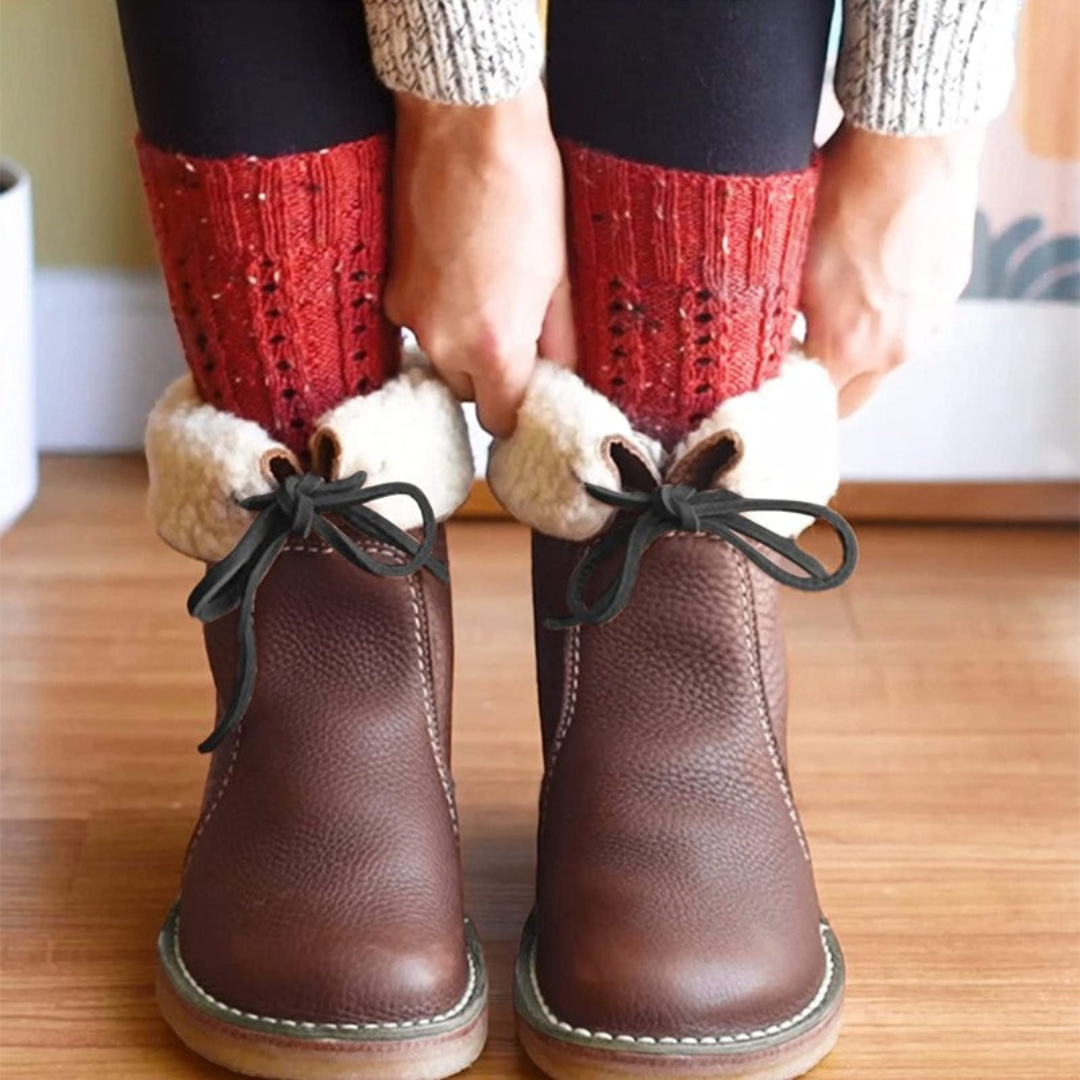Damen - Wasserdichte Winterstiefel - Langlebiges Material - Isolierte & stilvolle Schuhe für kaltes Wetter