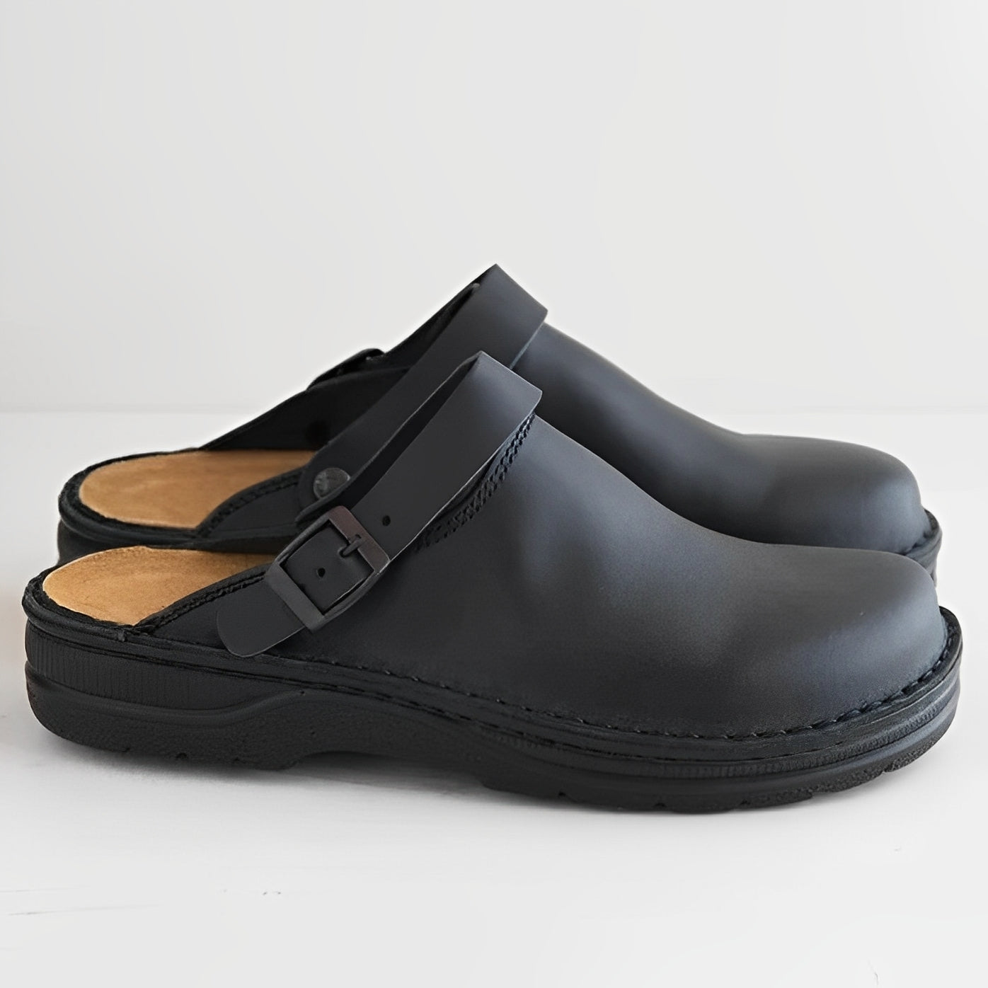 Devin - Angenehme Herrenlederpantoffeln