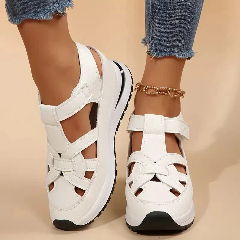 Damen - Bequeme Freizeit-Sandalen - Atmungsaktives Material - Ideal für Sommeraktivitäten