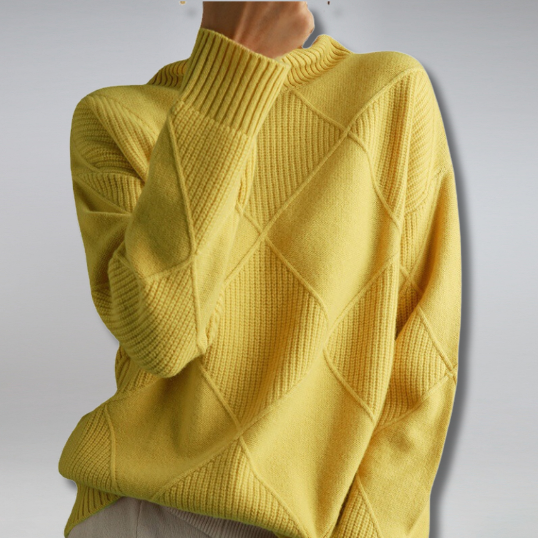 Damen - Strickpullover - Weiches und warmes Material - Rippenstruktur - Perfekt für die Wintermode