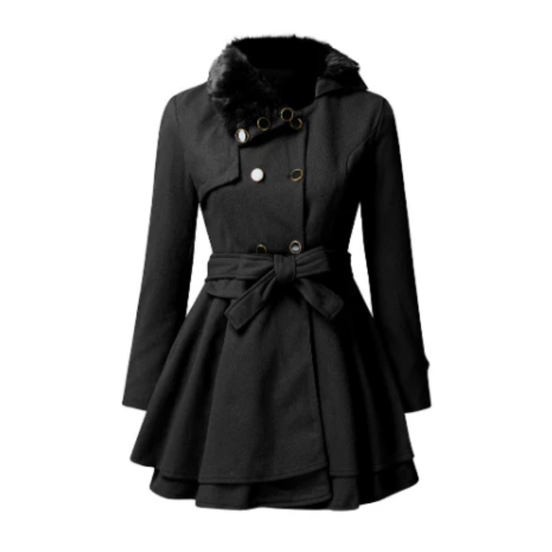 Damen - Stilvoller Trenchcoat mit Gürtel - Hochwertiger Stoff - Eleganter Look für jede Gelegenheit