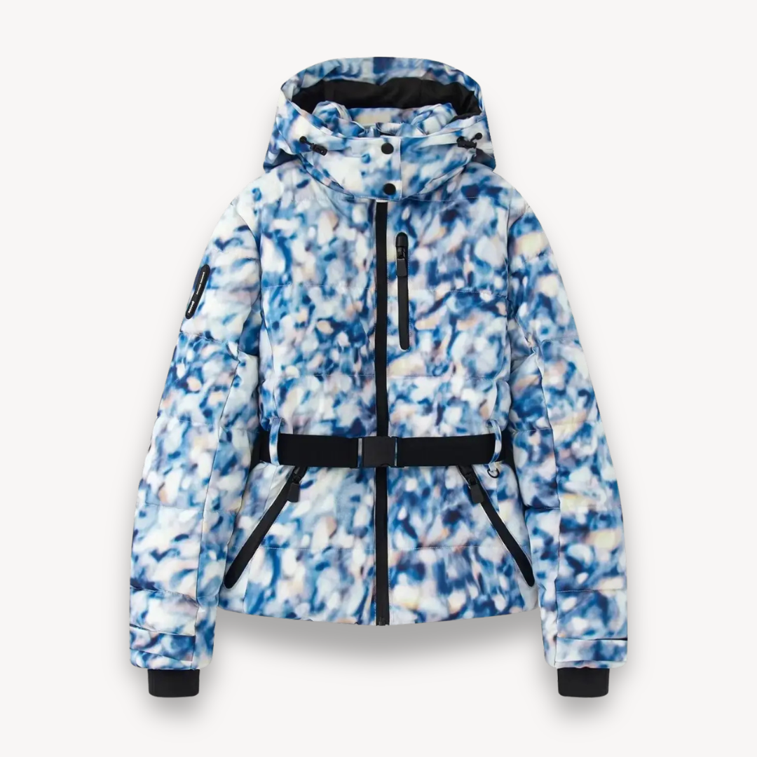 Damen - Pufferjacke - Kapuze und Gürtel - Warmer Komfort - Modischer Winterstil