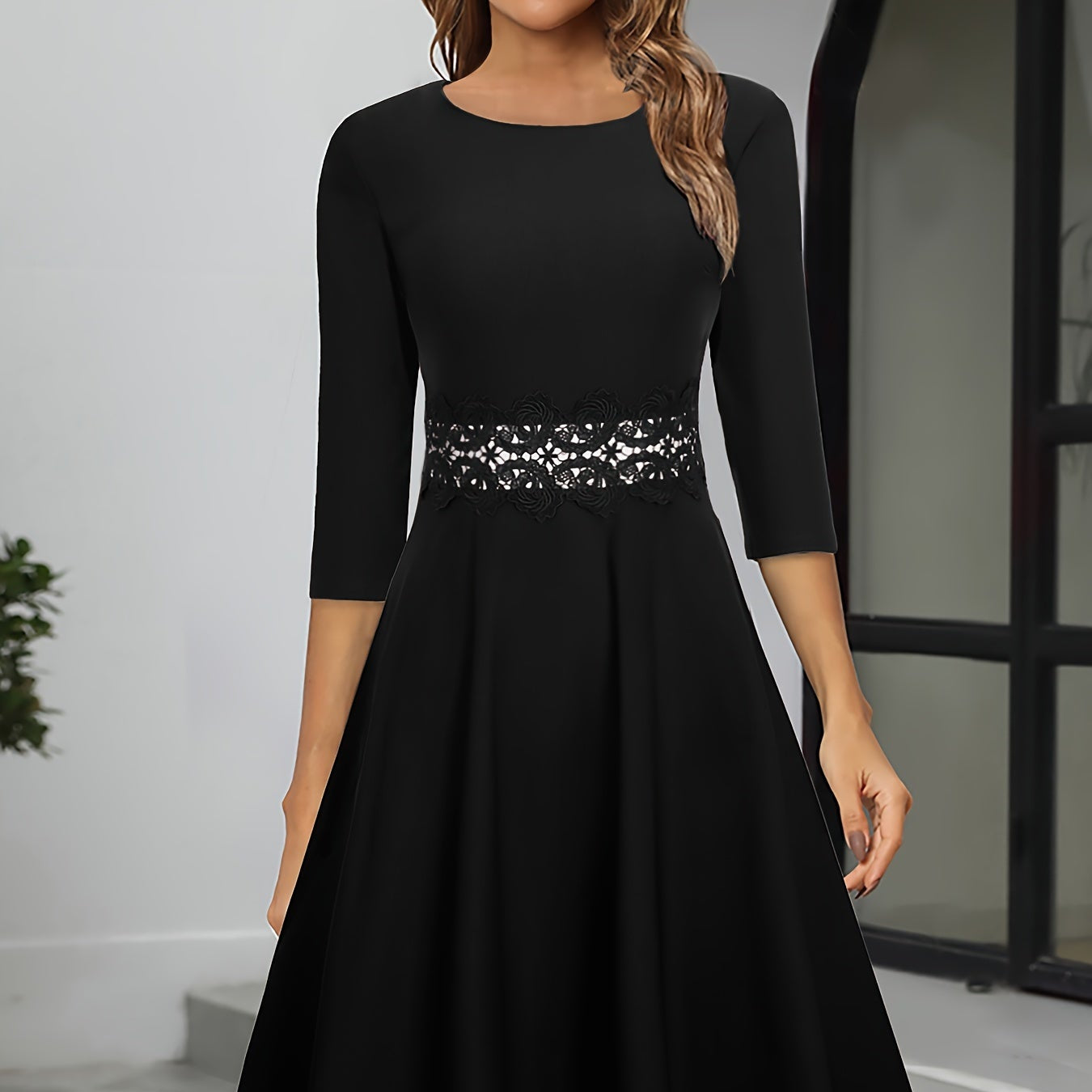 Damen - Midi Abendkleid - Hochwertiges Material - Stilvolles Design für besondere Anlässe