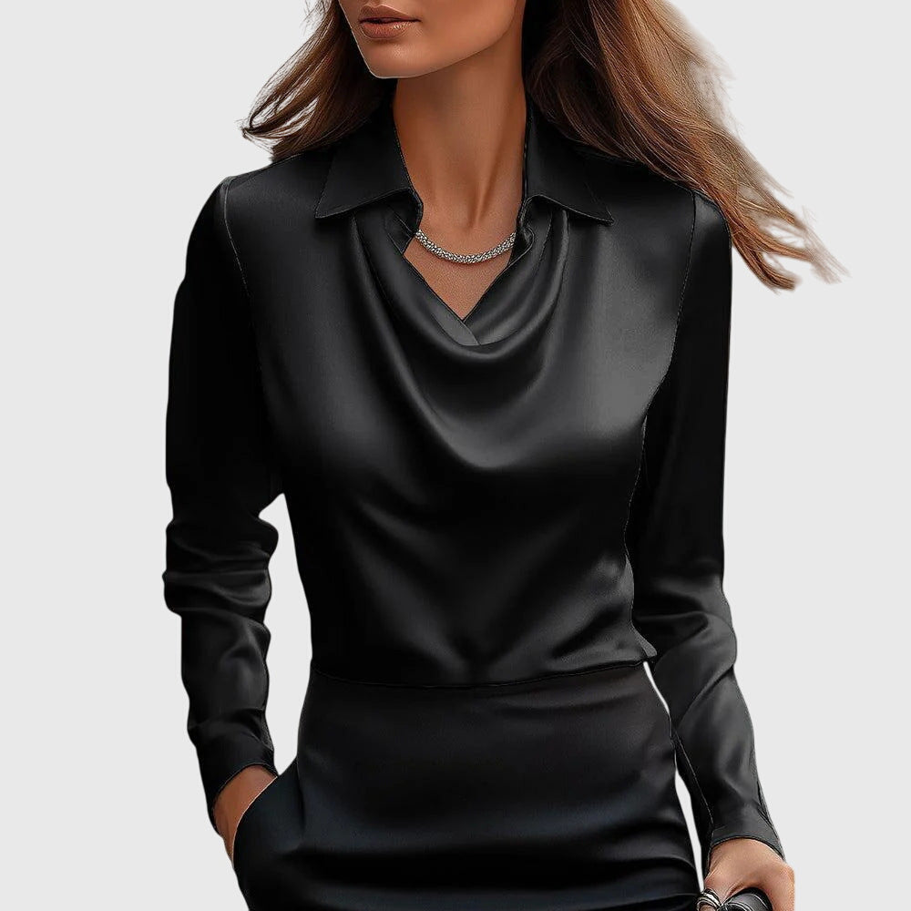Damen - Elegante Bluse - Leichter Stoff - Fließendes Design - Stylisches Top für jeden Tag