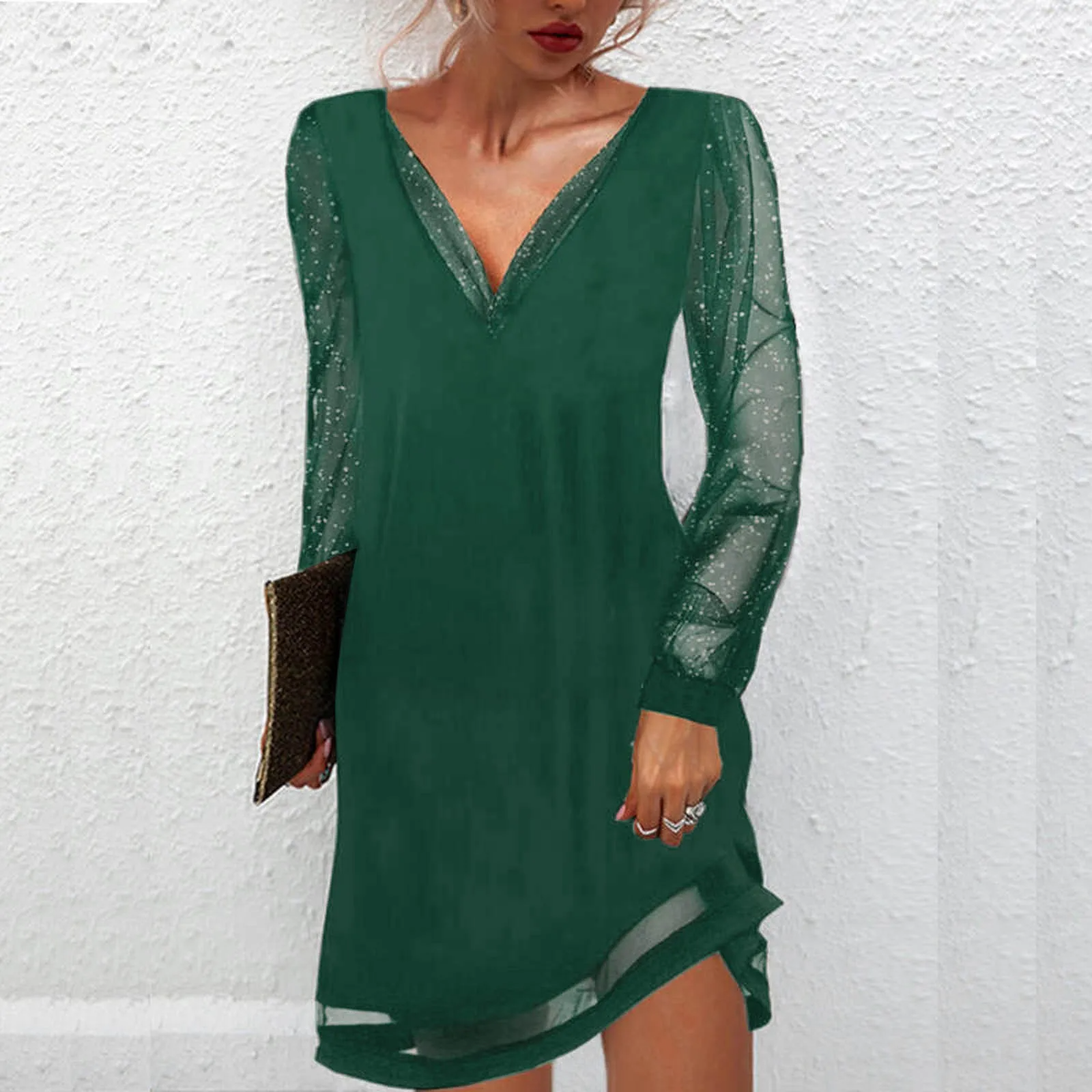 Damen - Elegantes Abendkleid - Hochwertiger Stoff - Formelles Kleid für besondere Anlässe