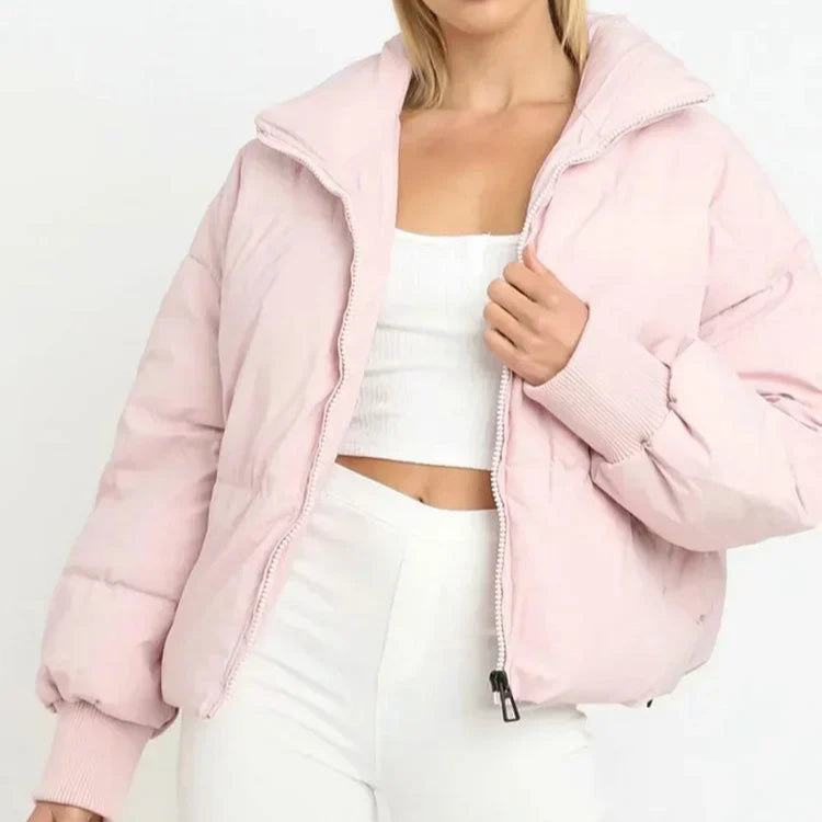 Damen - Pufferjacke - Weiches Material - Steppdesign - Stilvolle Winterjacke für optimalen Komfort