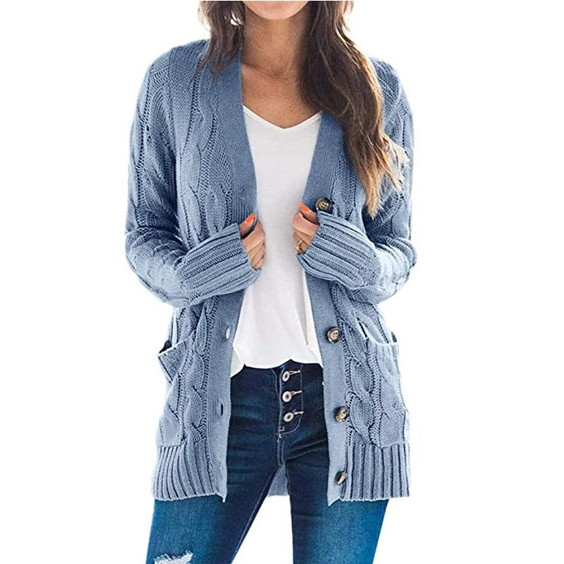 Damen - Strickjacke in lockerer Passform - Weiche Wollmischung - Modischer Begleiter für jeden Anlass