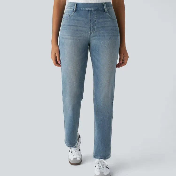 Damen - Elastische Hose - Dehnbarem Material - Ideal für den Alltag - Komfortabel und vielseitig