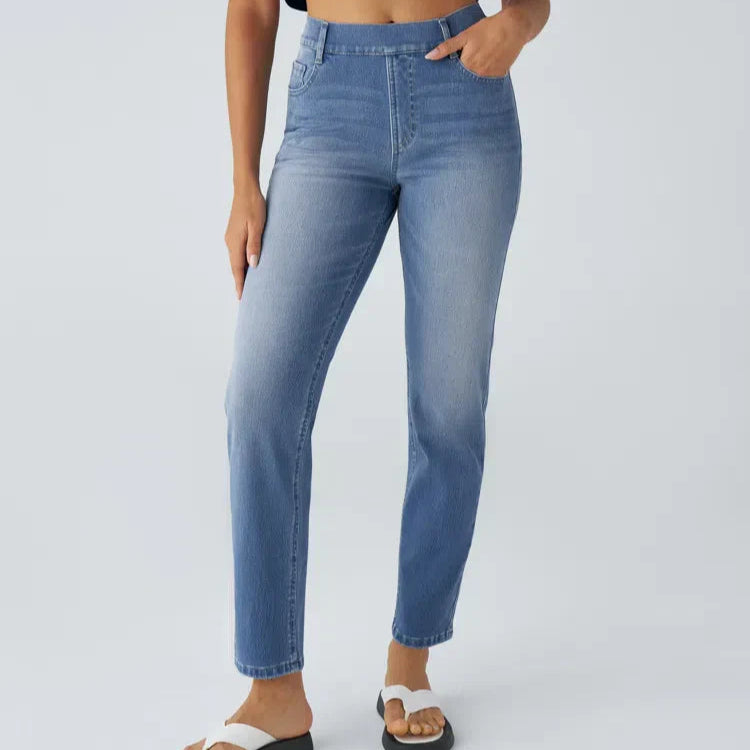 Damen - Elastische Hose - Dehnbarem Material - Ideal für den Alltag - Komfortabel und vielseitig