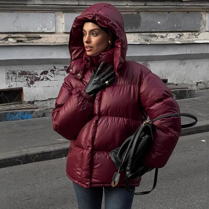 Damen - Pufferjacke - Gestepptes Design - Warm und Stylisch für den Winter