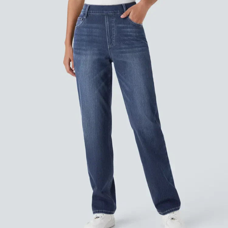 Damen - Elastische Hose - Dehnbarem Material - Ideal für den Alltag - Komfortabel und vielseitig