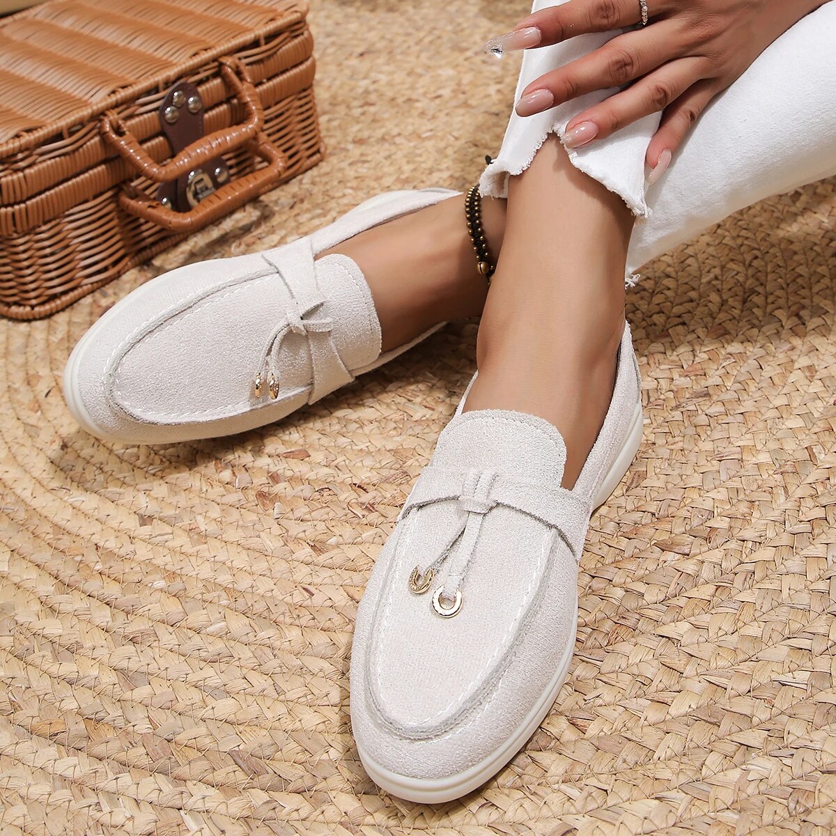 Damen - Elegante Loafers - Strapazierfähigen Materialien - Modisches Design für Komfort - Stilvoll und unterstützend