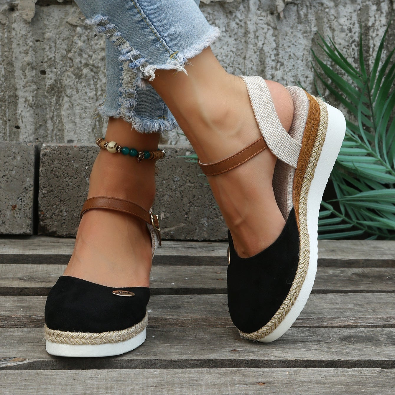 Damen - Espadrilles - Leichten Materialien - Bequemes Design - Stilvolle Freizeitschuhe für jeden Anlass