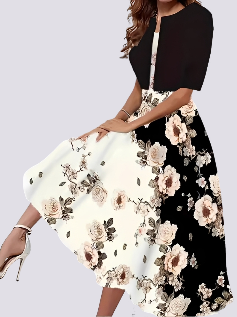 Jessica - Modisches zweiteiliges Set mit langem Kleid für Damen