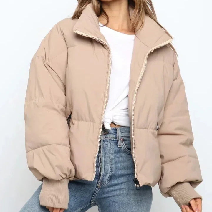 Damen - Pufferjacke - Weiches Material - Steppdesign - Stilvolle Winterjacke für optimalen Komfort