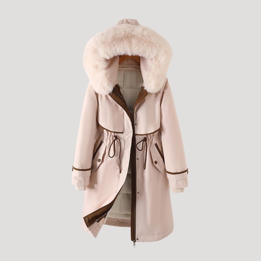 Damen - Langer Kunstfell Winterparka - Wasserdicht & Stylisch - Perfekt für kalte Tage