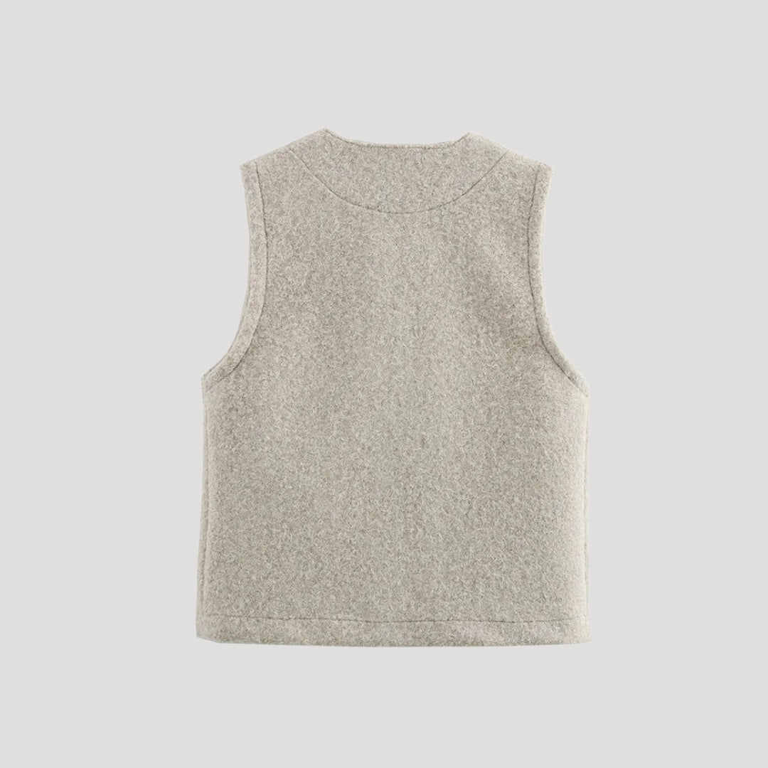 Damen - Strickweste - Wolle - Krawatte vorne - Modischer, bequemer Look für jeden Anlass