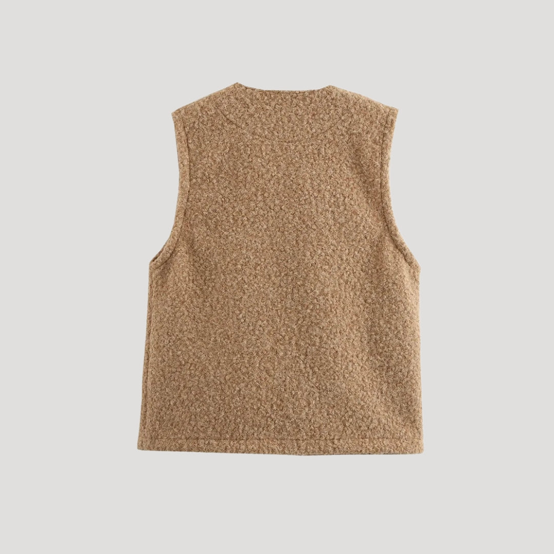 Damen - Strickweste - Wolle - Krawatte vorne - Modischer, bequemer Look für jeden Anlass