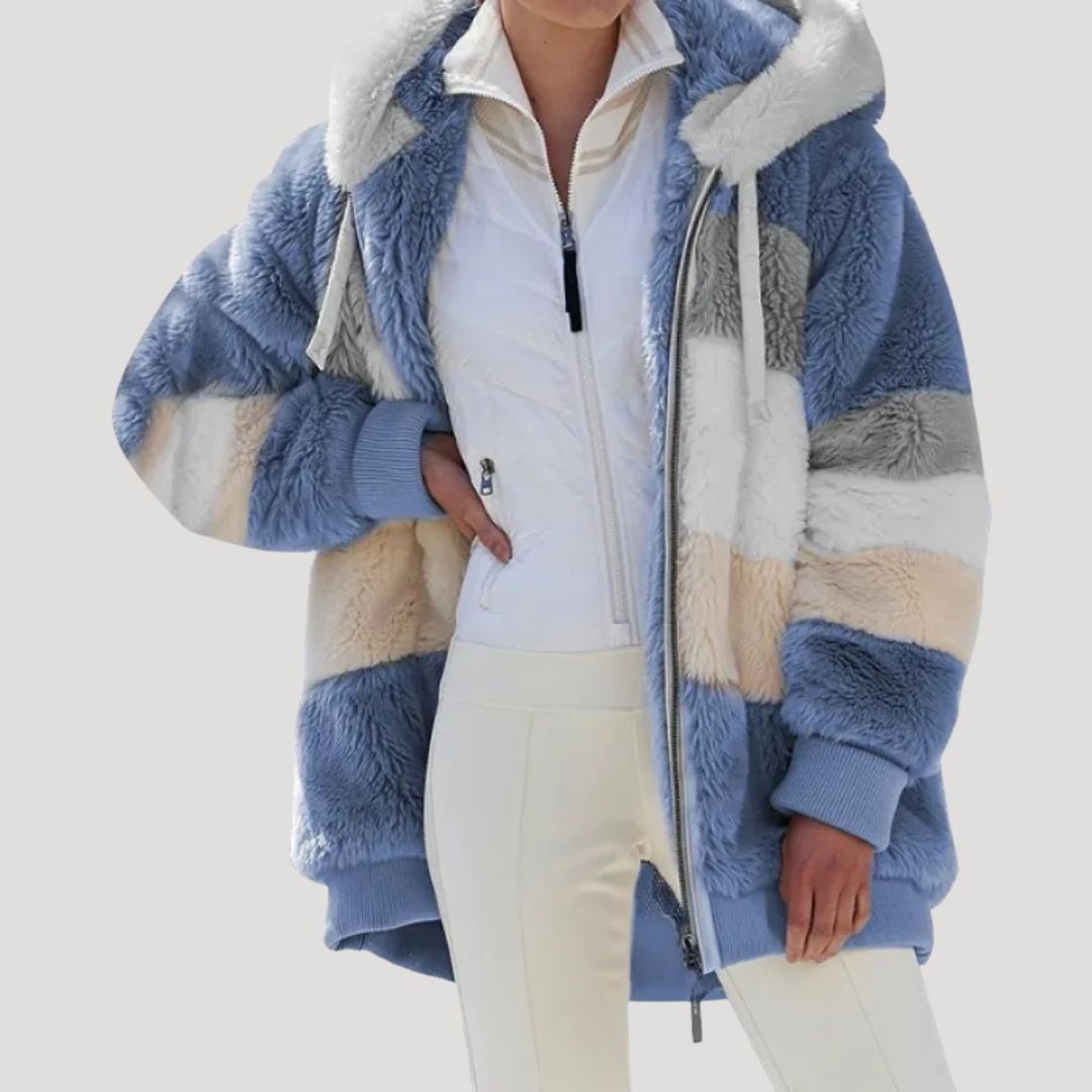 Damen - Winterjacke - Flauschige Kunstpelz - Gemütlicher Stil