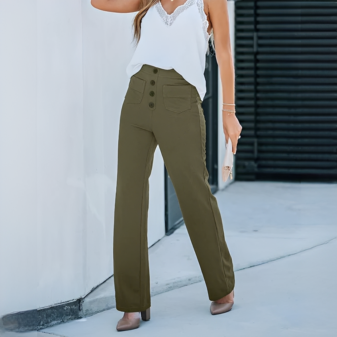 Dara - Modische Damenhose mit hoher Taille