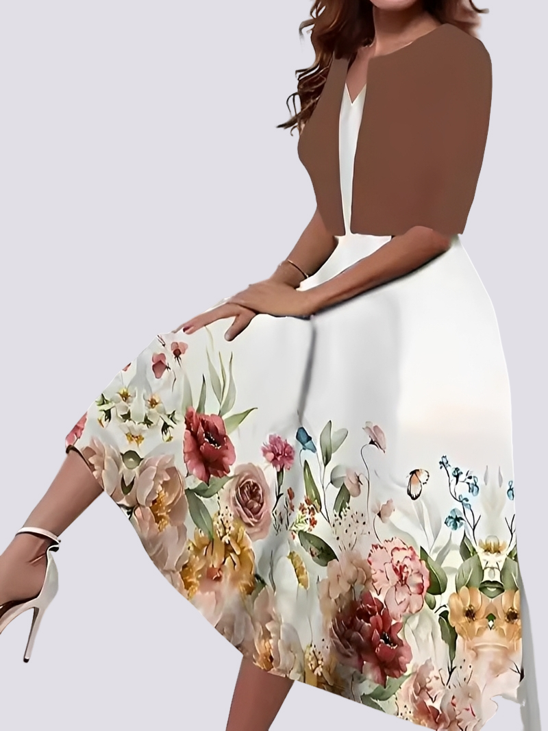 Jessica - Modisches zweiteiliges Set mit langem Kleid für Damen