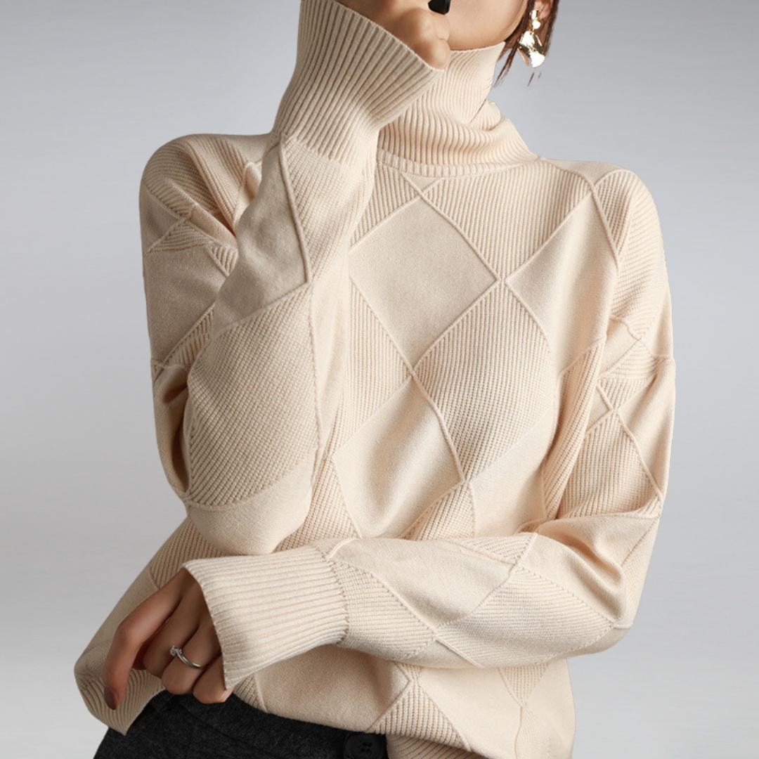 Damen - Strickpullover - Weiches und warmes Material - Rippenstruktur - Perfekt für die Wintermode