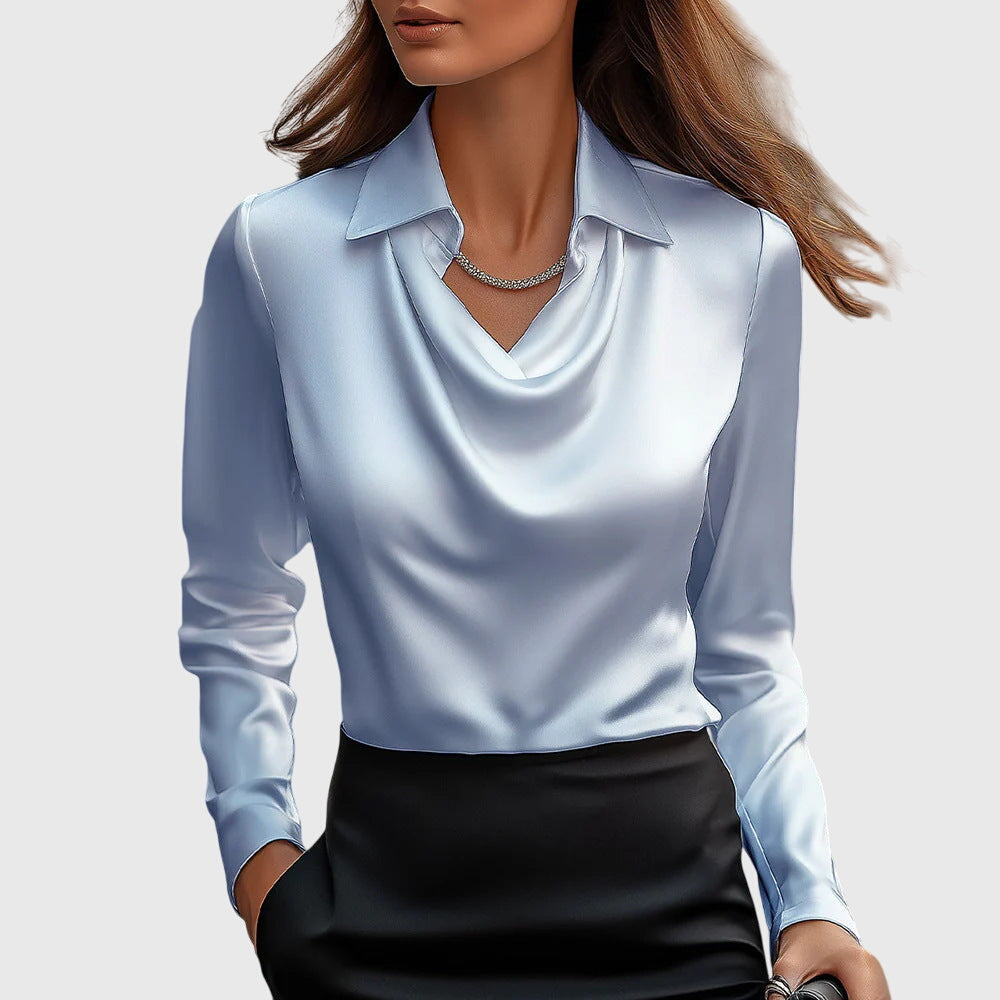 Damen - Elegante Bluse - Leichter Stoff - Fließendes Design - Stylisches Top für jeden Tag