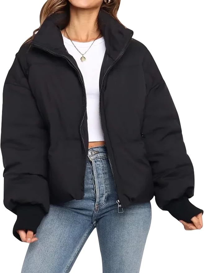 Damen - Pufferjacke - Weiches Material - Steppdesign - Stilvolle Winterjacke für optimalen Komfort