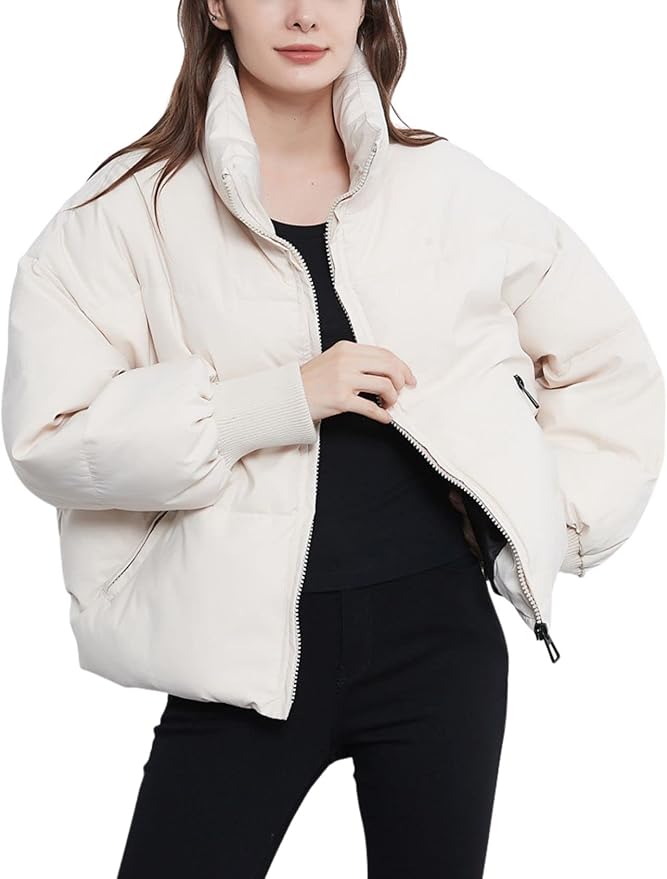 Damen - Pufferjacke - Weiches Material - Steppdesign - Stilvolle Winterjacke für optimalen Komfort