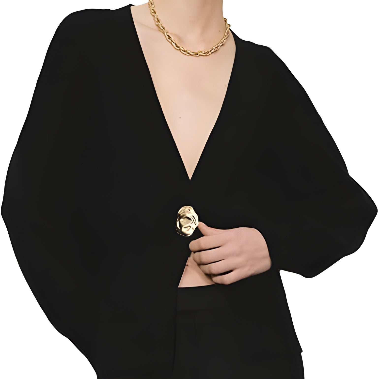 Damen - Elegante Strickjacke - Weicher Stoff mit Knopfverschluss - Stilvoll und vielseitig für jede Gelegenheit