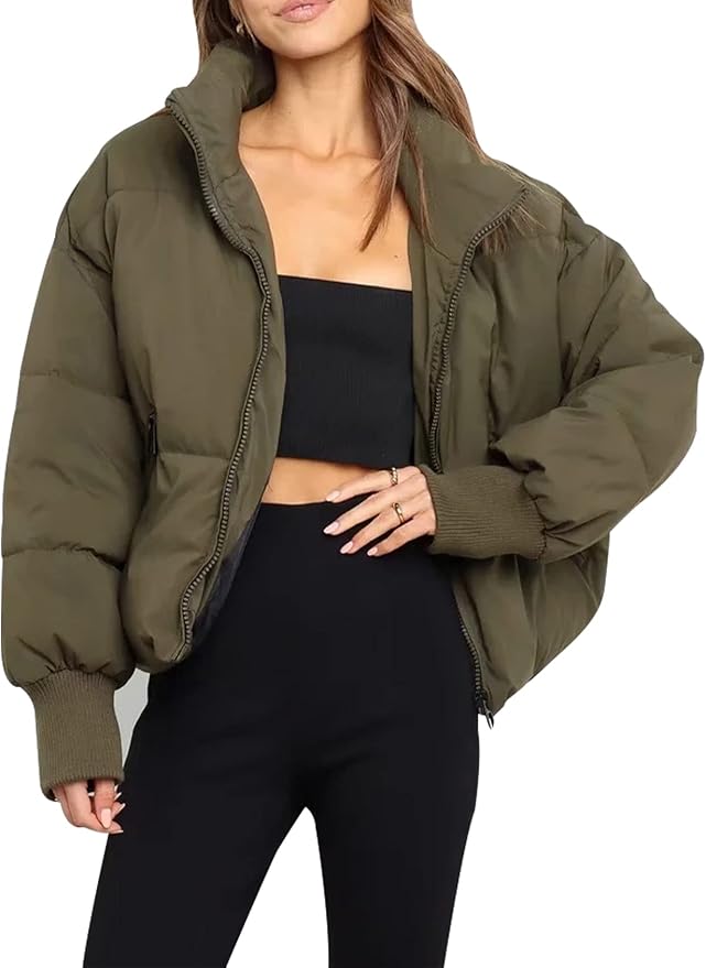 Damen - Pufferjacke - Weiches Material - Steppdesign - Stilvolle Winterjacke für optimalen Komfort