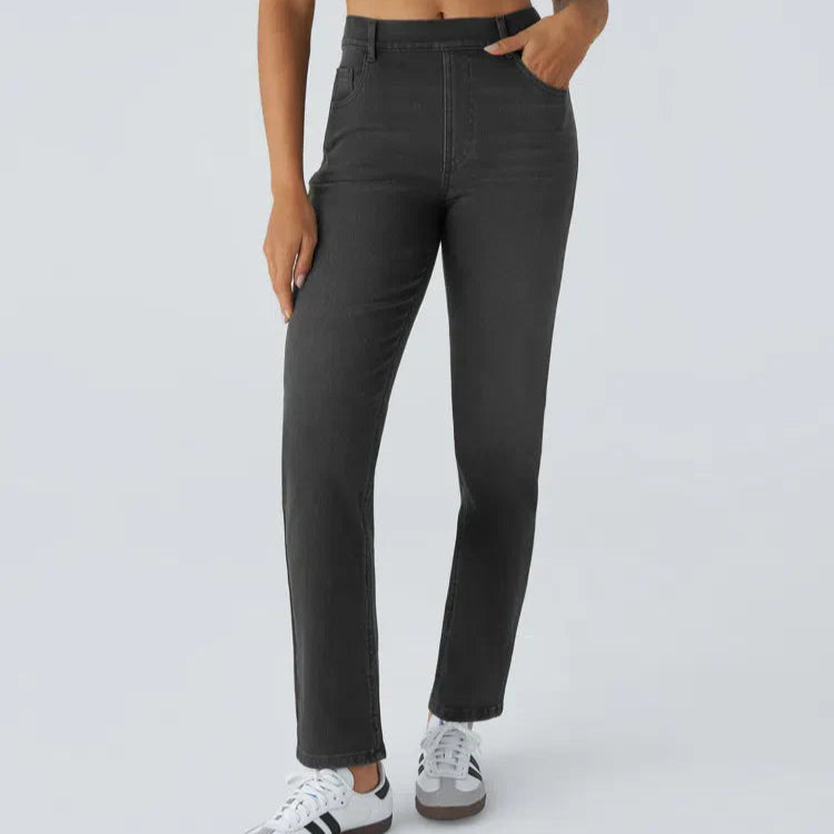 Damen - Elastische Hose - Dehnbarem Material - Ideal für den Alltag - Komfortabel und vielseitig