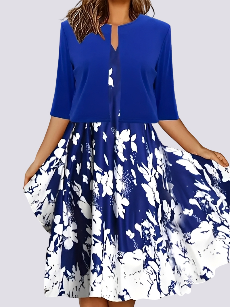 Jessica - Modisches zweiteiliges Set mit langem Kleid für Damen