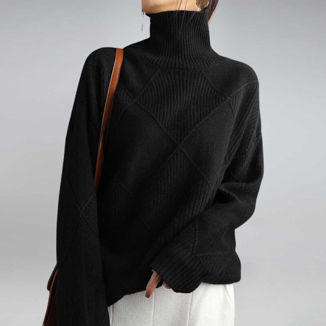 Damen - Strickpullover - Weiches und warmes Material - Rippenstruktur - Perfekt für die Wintermode