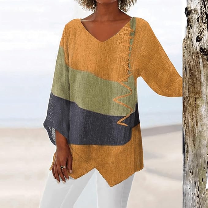 Damen - Bluse mit langen Ärmeln - Weicher Stoff - Bequeme sowohl legere als auch elegante Anlässe