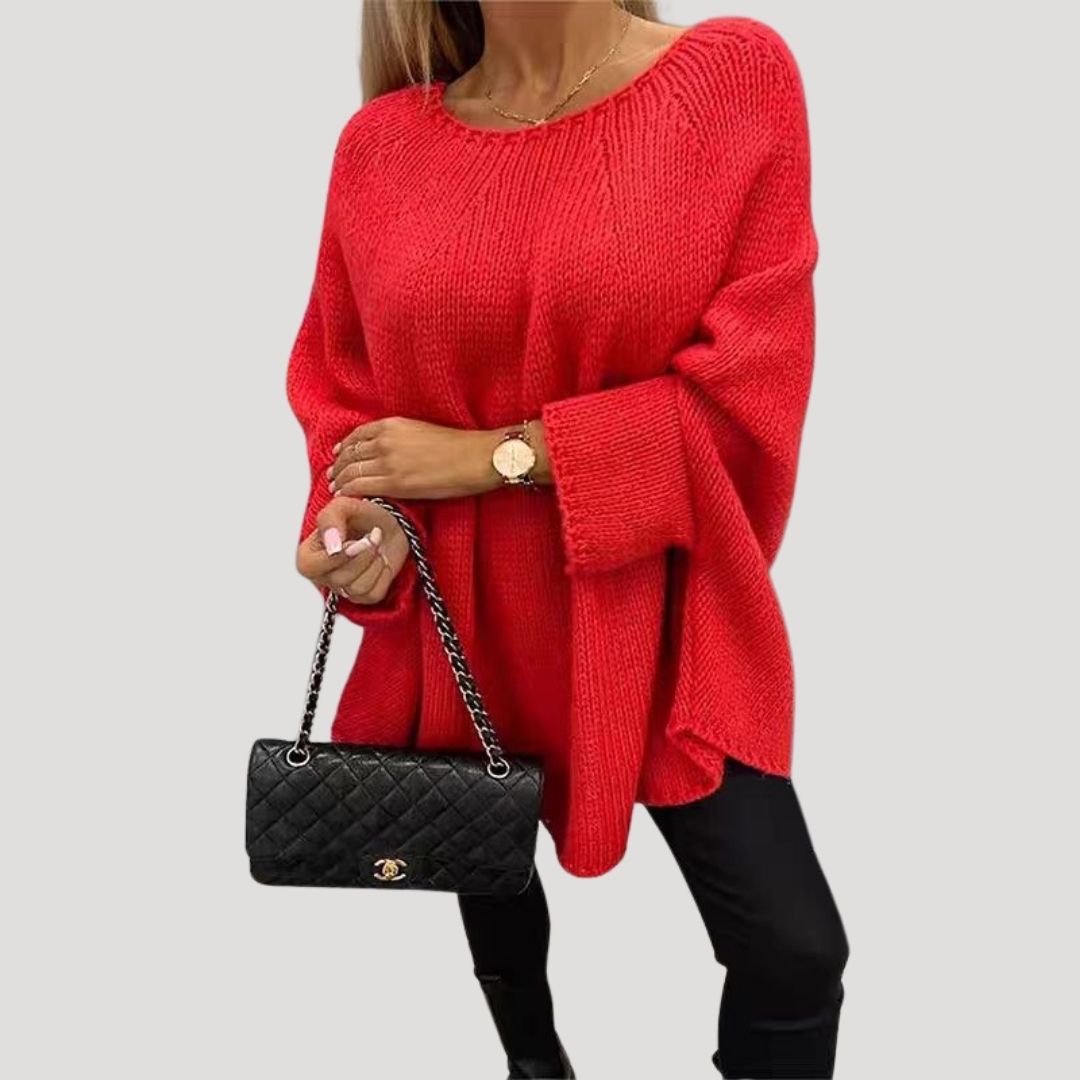 Damen - Winterpullover - Grobstrick in Übergröße - Relaxed Fit für ultimativen Komfort