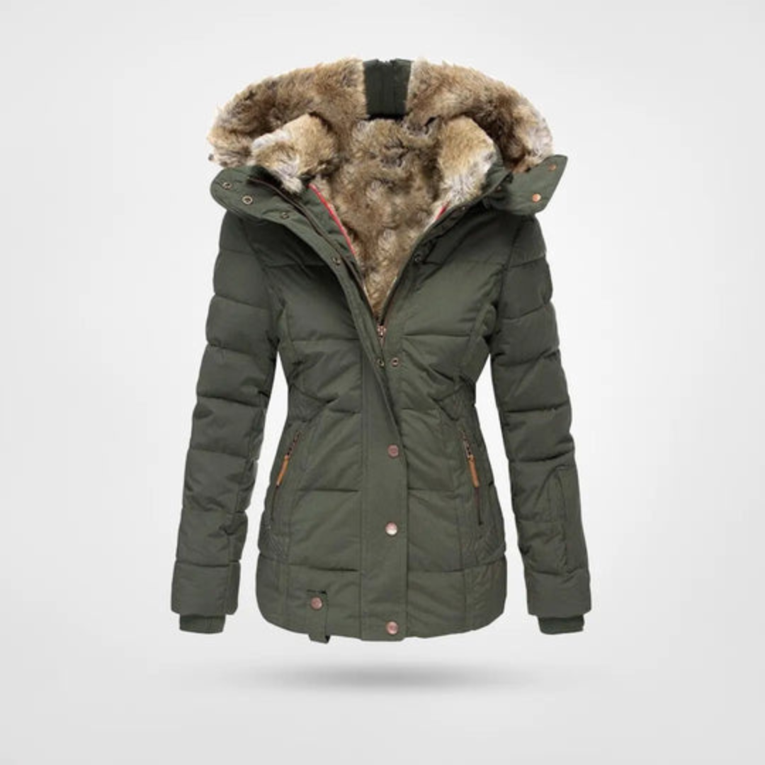 Damen - Warme Winter Puffer Parka Jacke - Bequemer für kalte Tage - Ideal für jeden Anlass