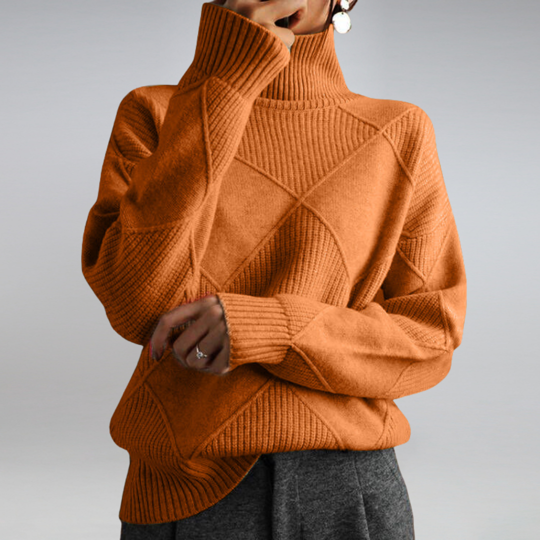 Damen - Strickpullover - Weiches und warmes Material - Rippenstruktur - Perfekt für die Wintermode