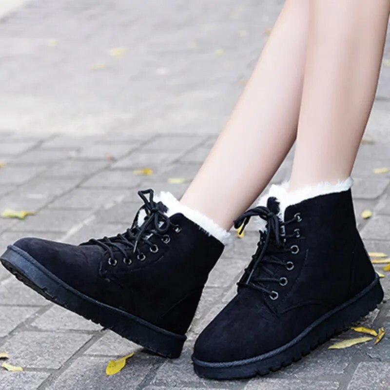 Damen - Schnürstiefeletten - Rutschfest & Bequem - Perfekte Schuhe für jede Gelegenheit