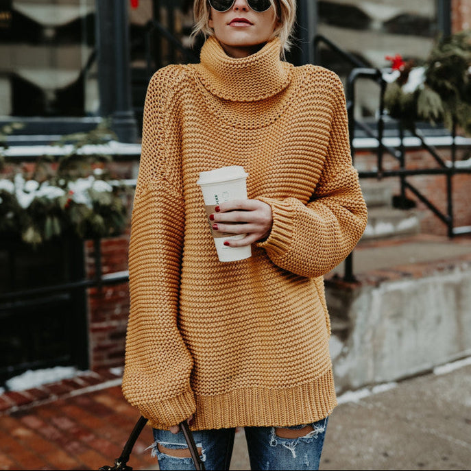 Damen - Rollkragenpullover - Weicher Strick - Gemütliche Mode für jeden Anlass