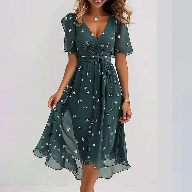 Damen - Elegantes Sommerkleid - Leichtes Material - Perfekt für warme Tage und besondere Anlässe