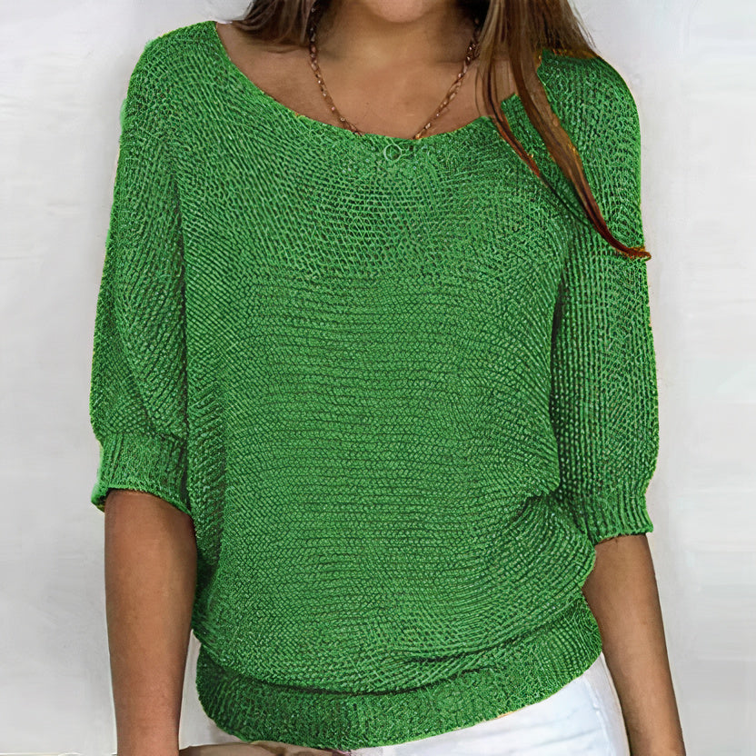 Damen - Strickpullover - Atmungsaktivem Material - Rundhalsausschnitt - Stylischer Pullover für jede Gelegenheit